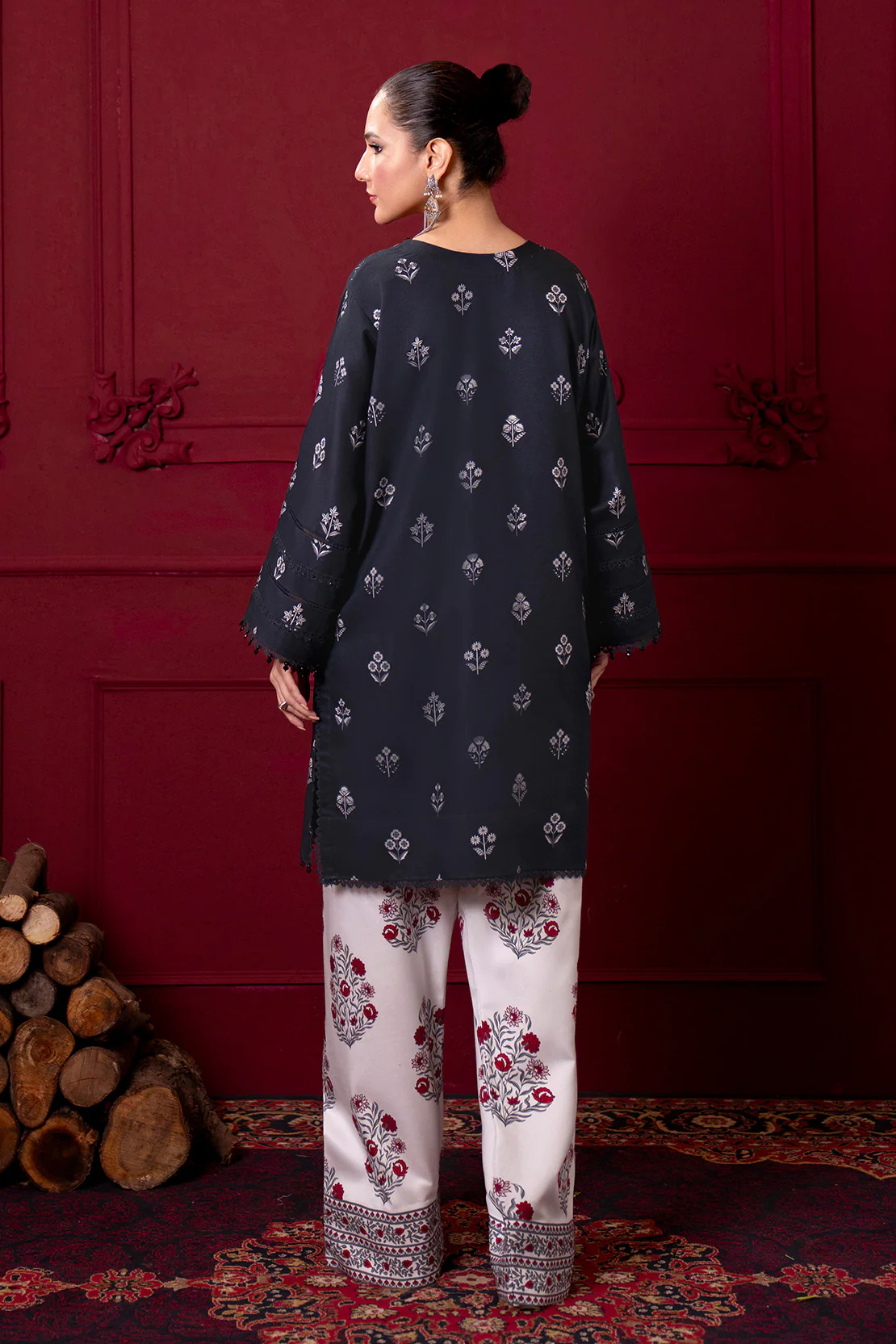 Embroidered - 2 Pc Linen Suit - Image 8