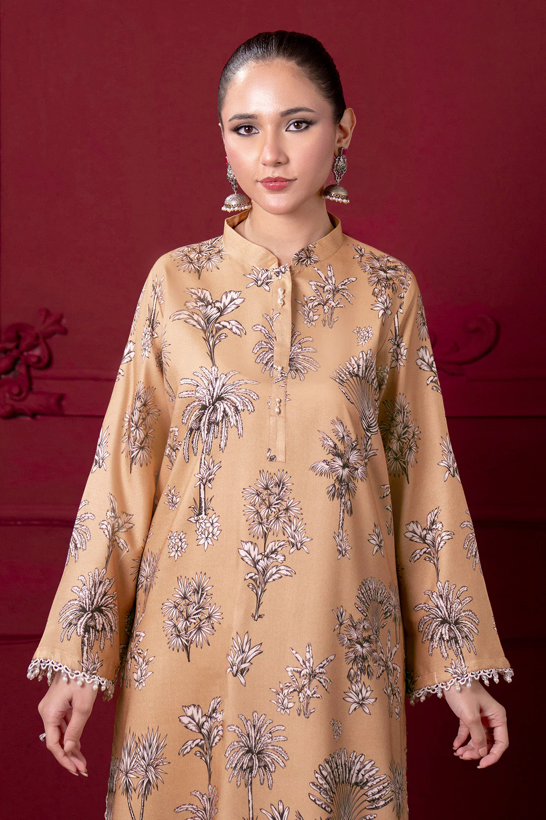 Printed - 2 Pc Linen Suit (RTW) - Image 4