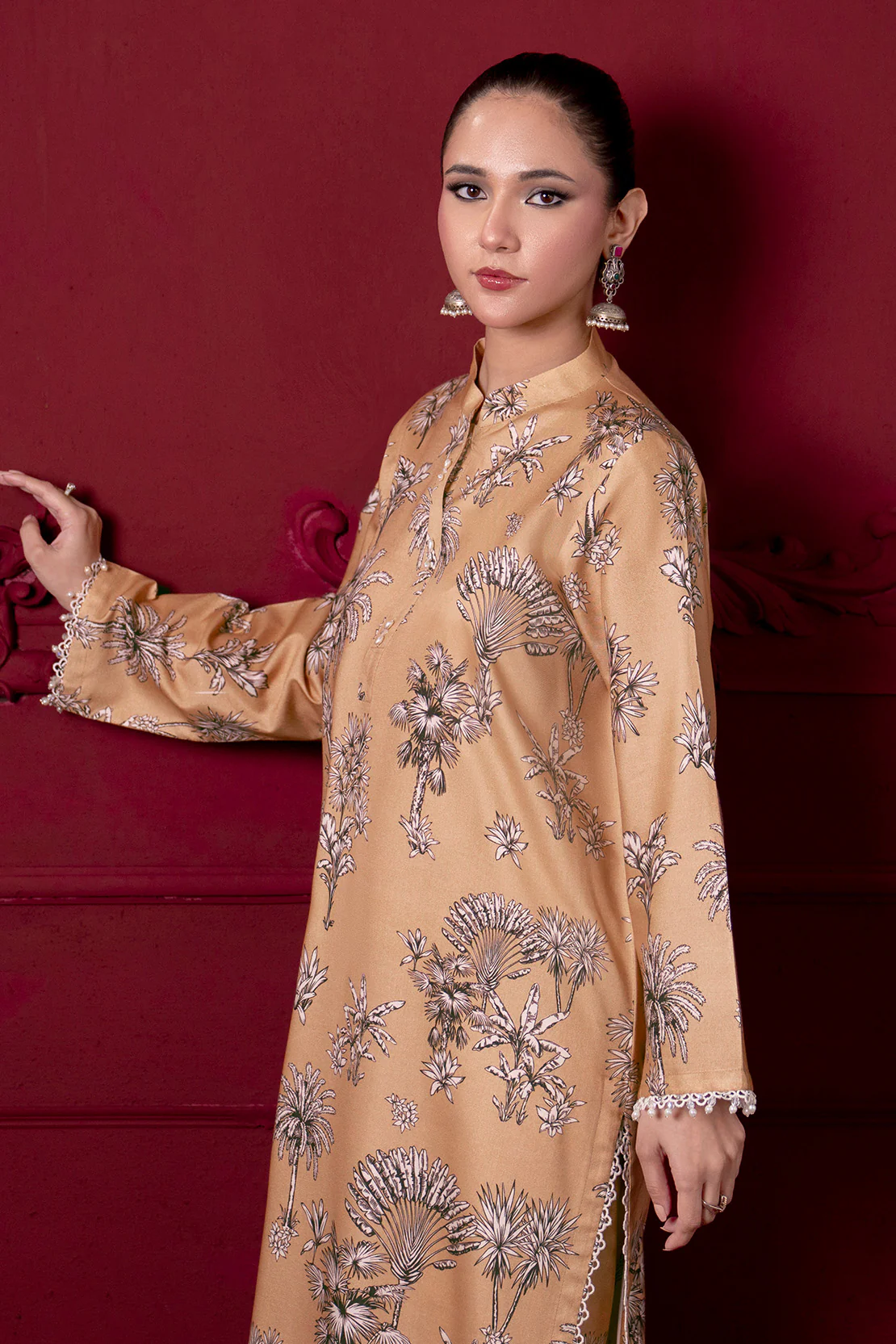 Printed - 2 Pc Linen Suit (RTW) - Image 6