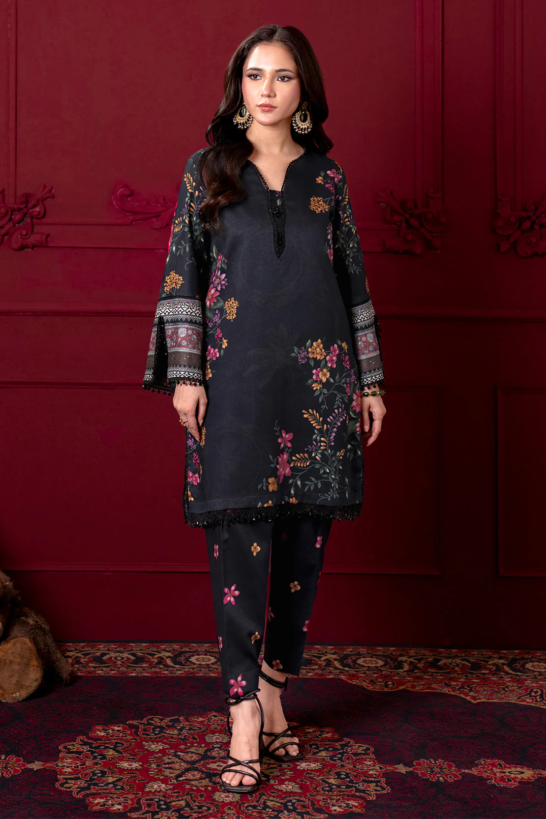Printed - 2 Pc Linen Suit - Image 3