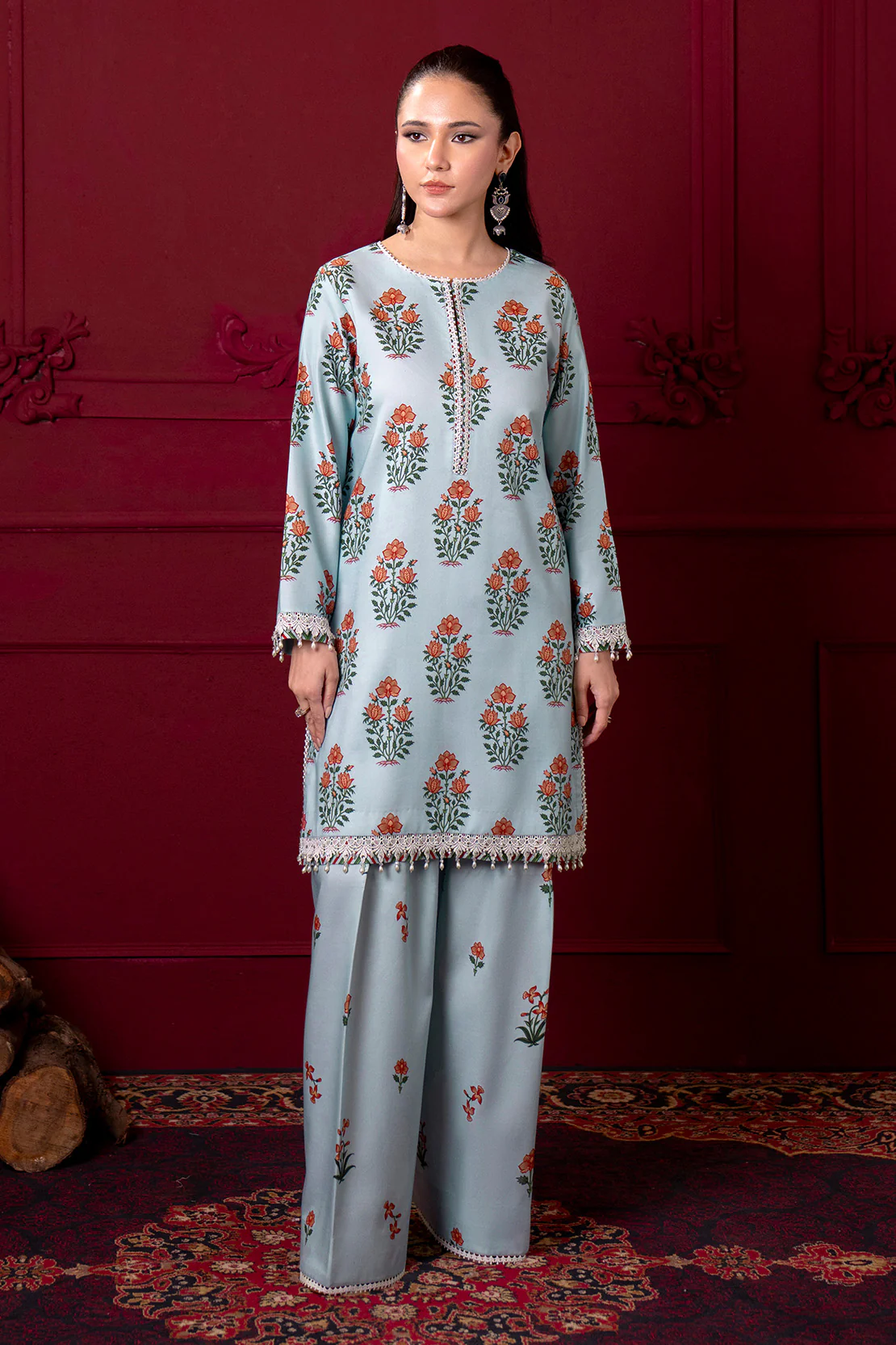 Printed - 2 Pc Linen Suit - Image 6
