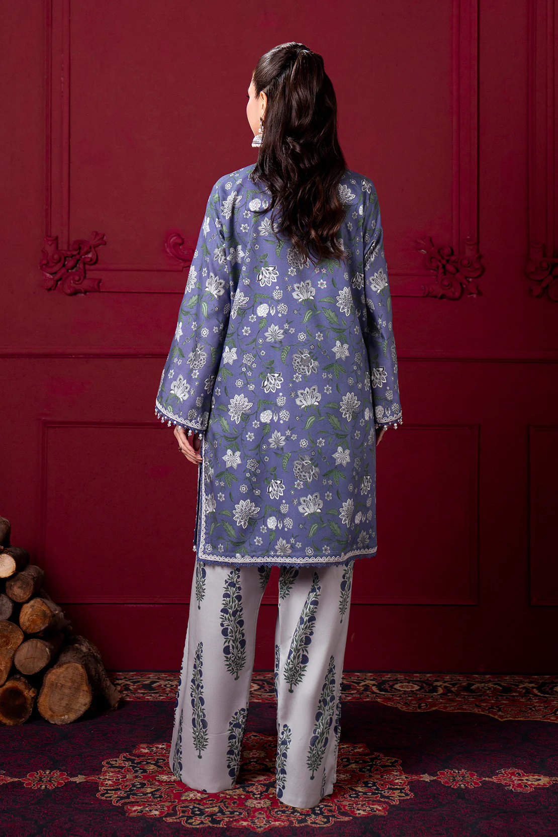 Printed - 2 Pc Linen Suit - Image 7
