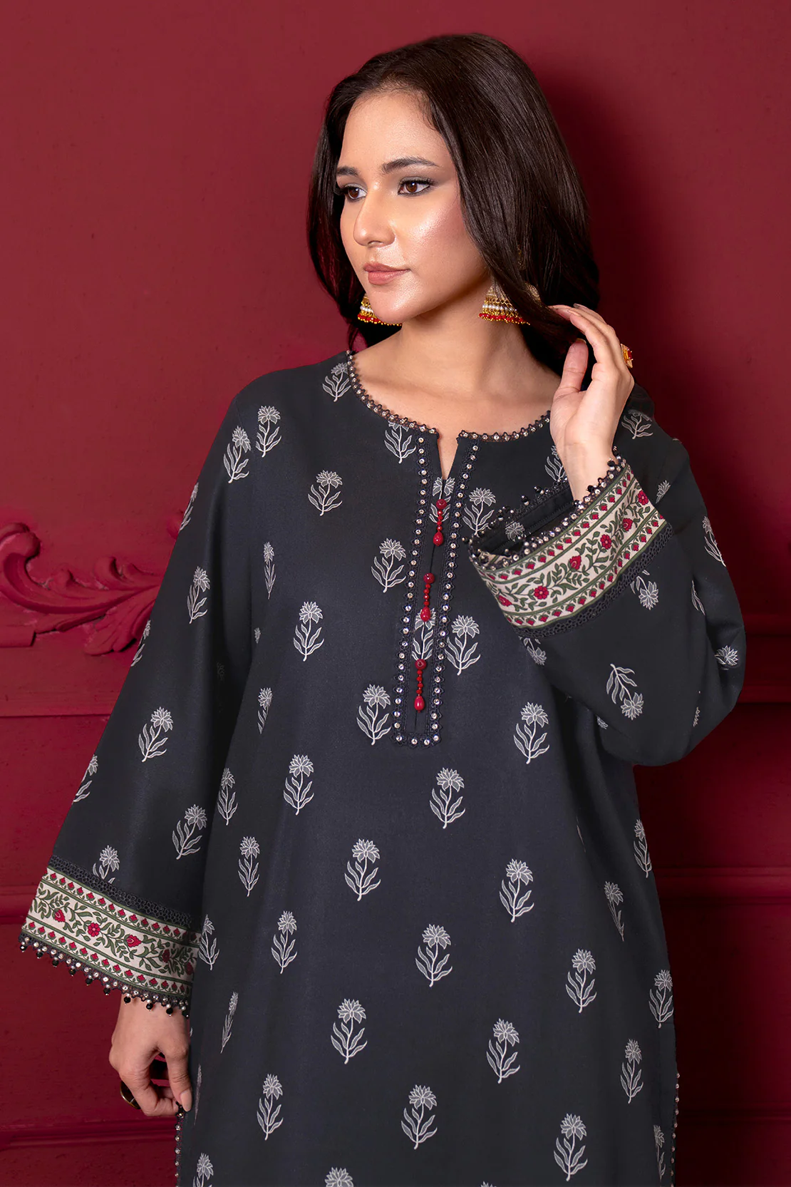 Printed - 2 Pc Linen Suit - Image 7