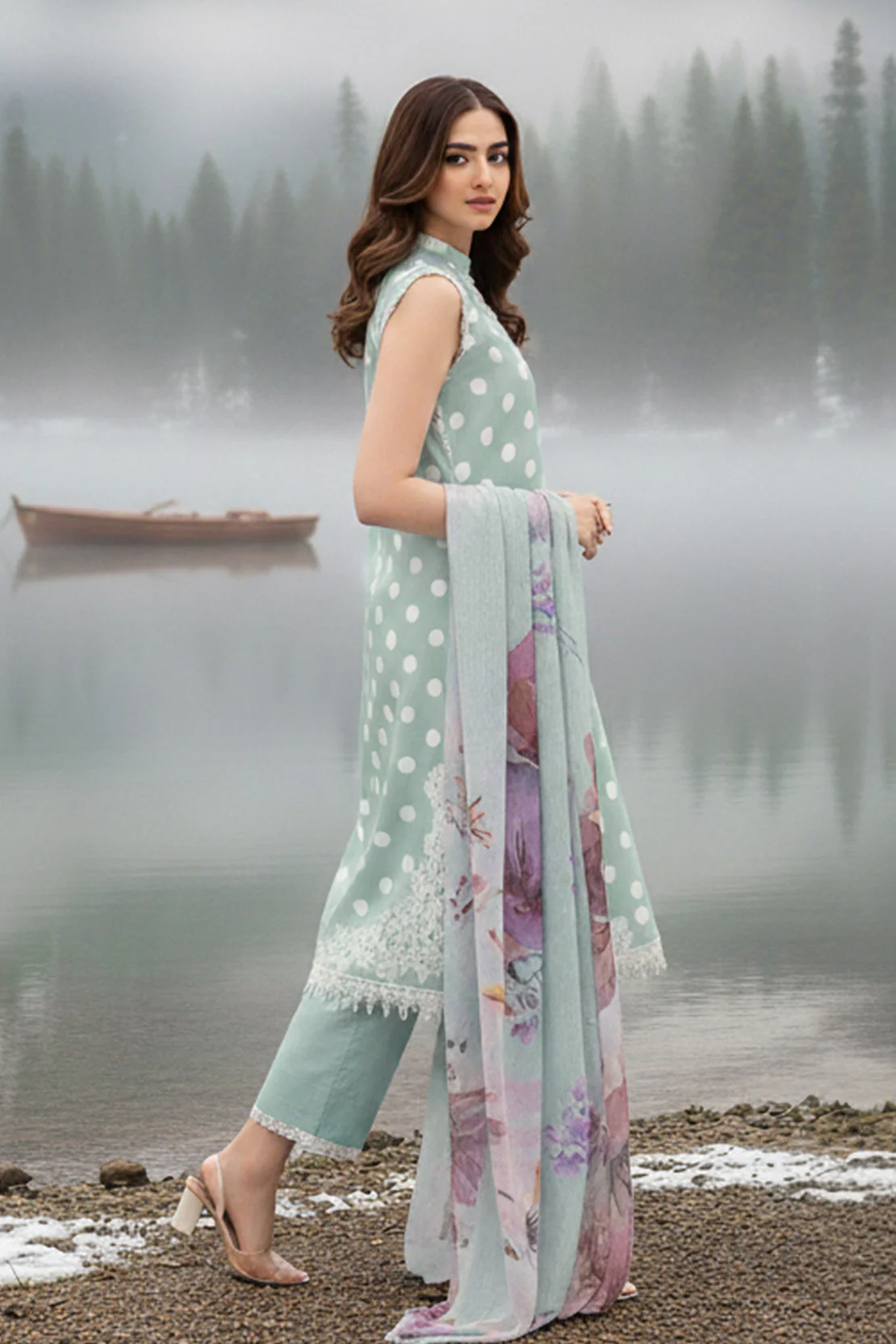 Embroidered - 2 Pc Karandi Suit - Image 5