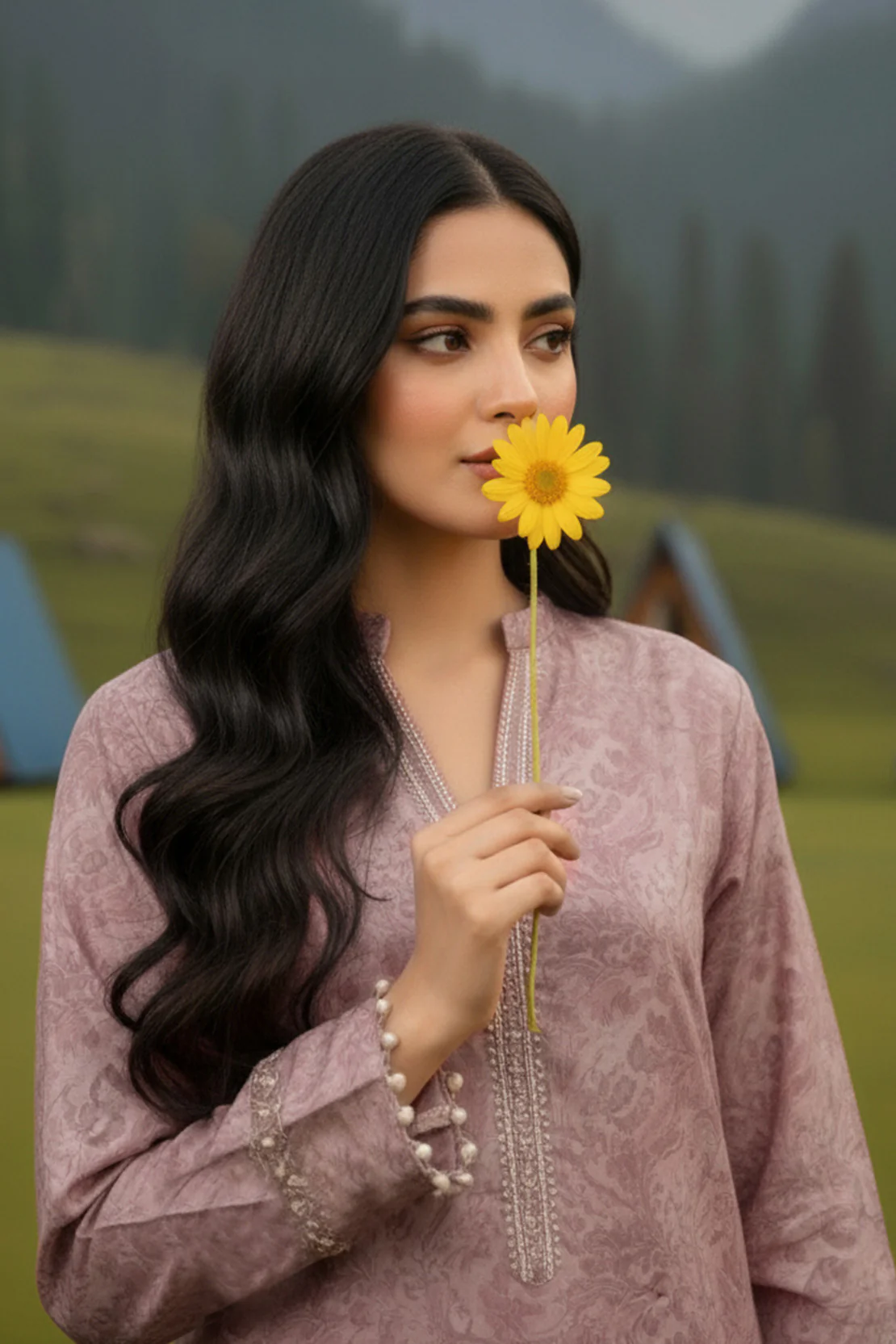 Embroidered - 2 Pc Karandi Suit - Image 5