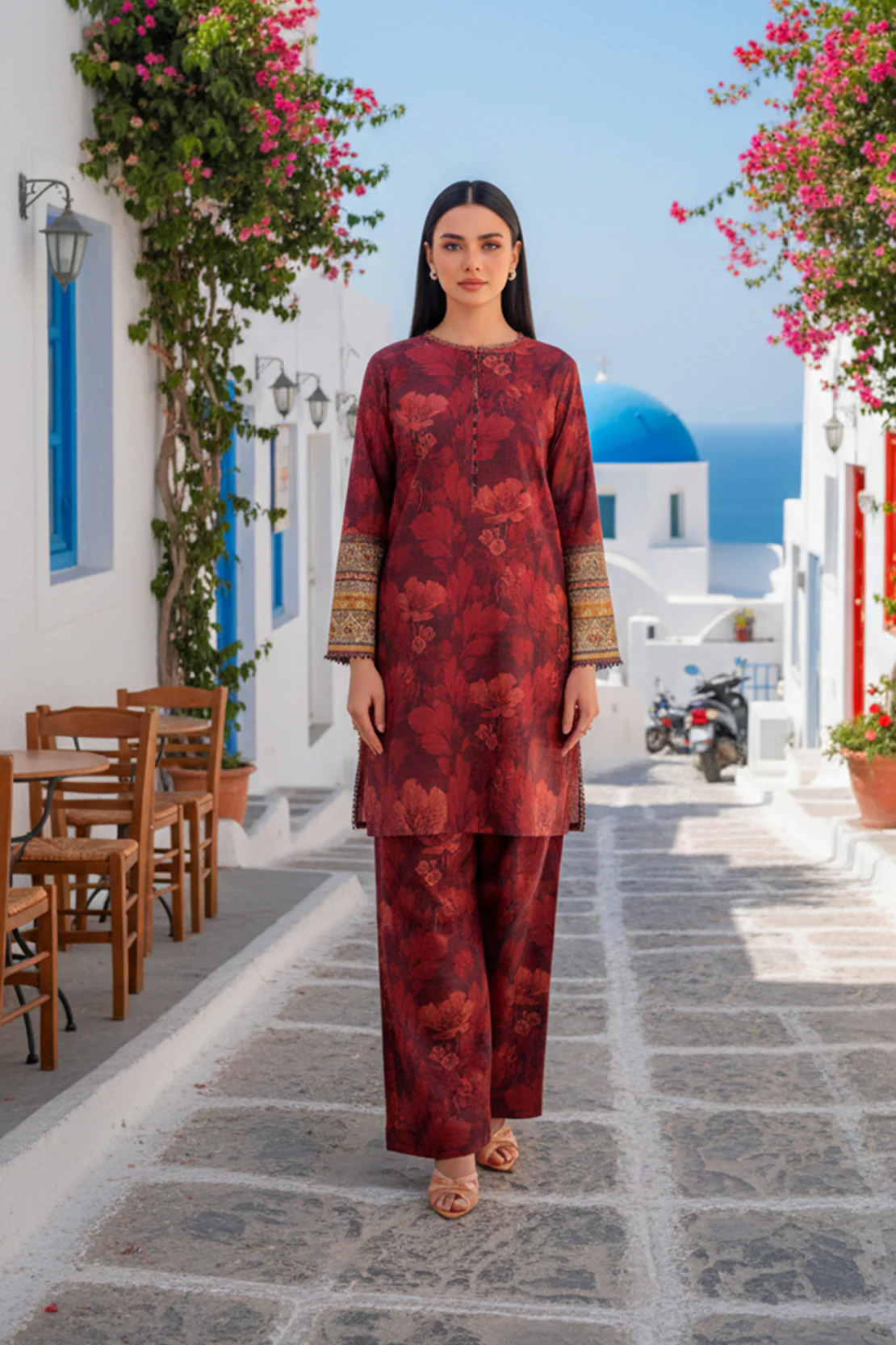 Printed - 2 Pc Karandi Suit