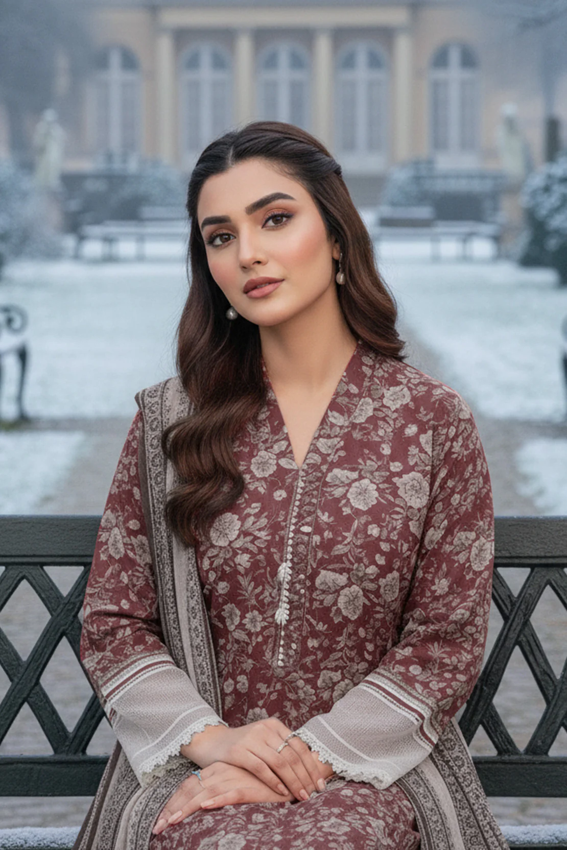 Printed - 3 Pc Karandi Suit - Image 4