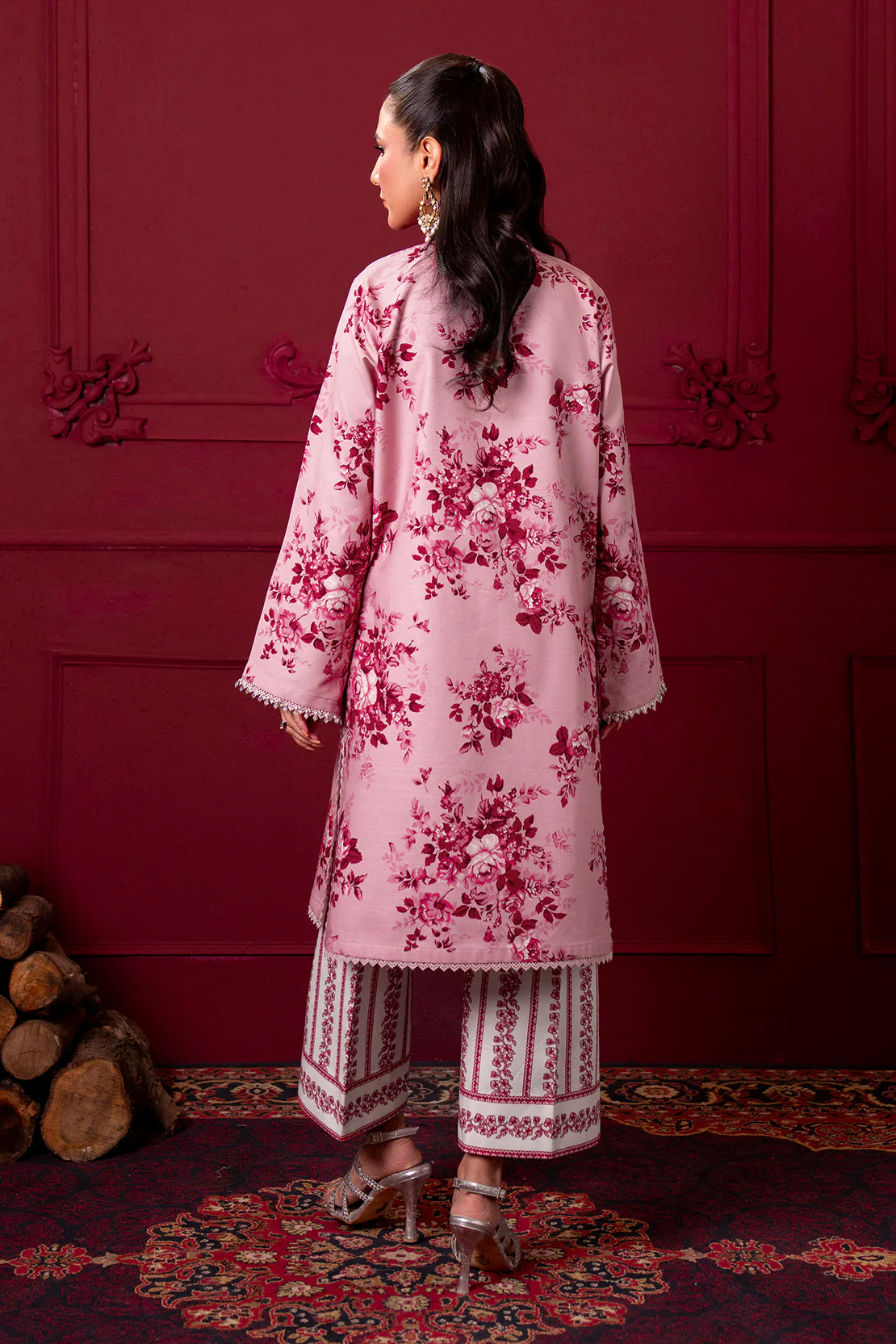 Printed - 2 Pc Karandi Suit - Image 6