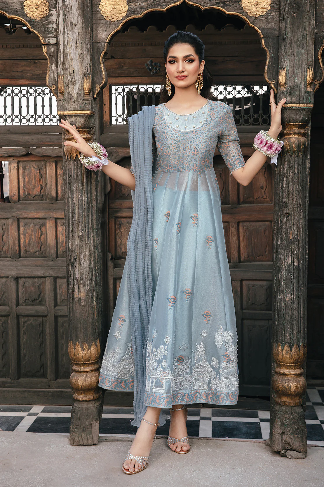 DUNE – 2PC TISSUE & ORGANZA WEDDING FESTIVE PRET - Image 10