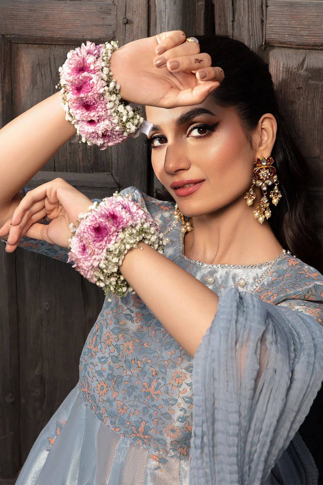 DUNE – 2PC TISSUE & ORGANZA WEDDING FESTIVE PRET - Image 6