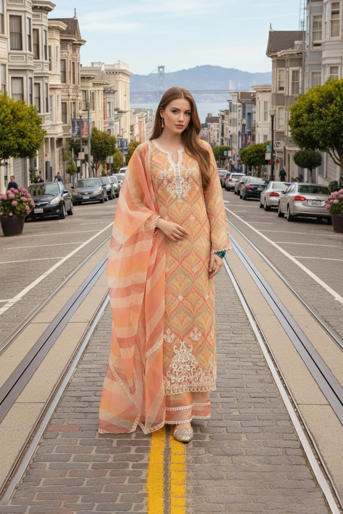 Hoor - 3PC Shirt, Dupatta & Pants LUXURY PRET - Image 3