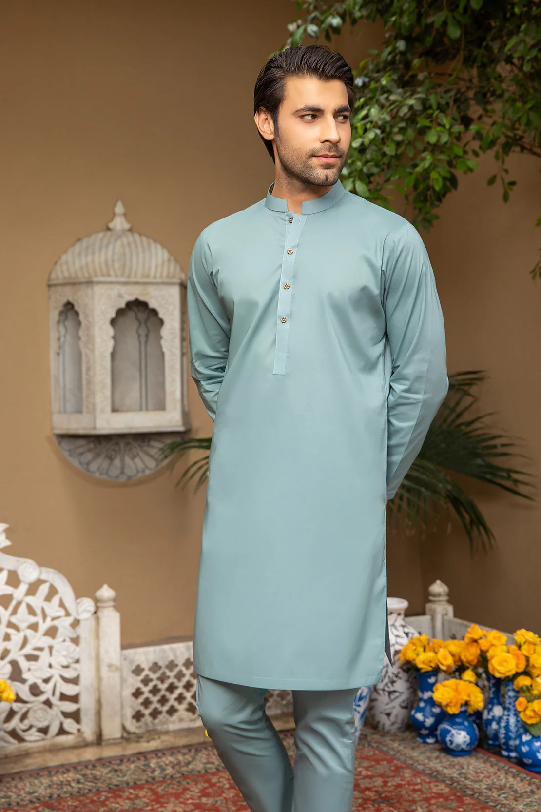LM-1492 Suit Teal Blue - Image 4