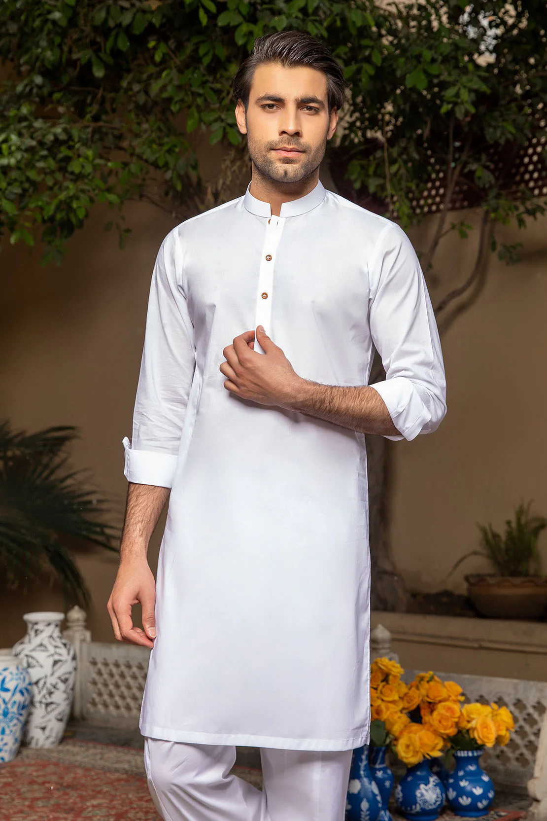 LM-1493 Suit White - Image 3