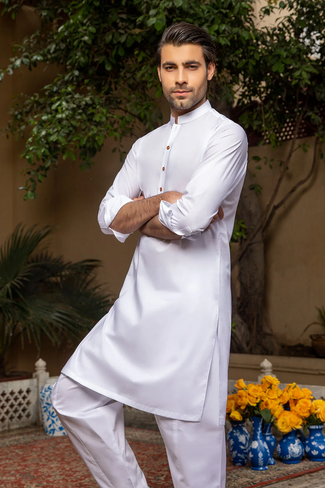 LM-1493 Suit White - Image 4