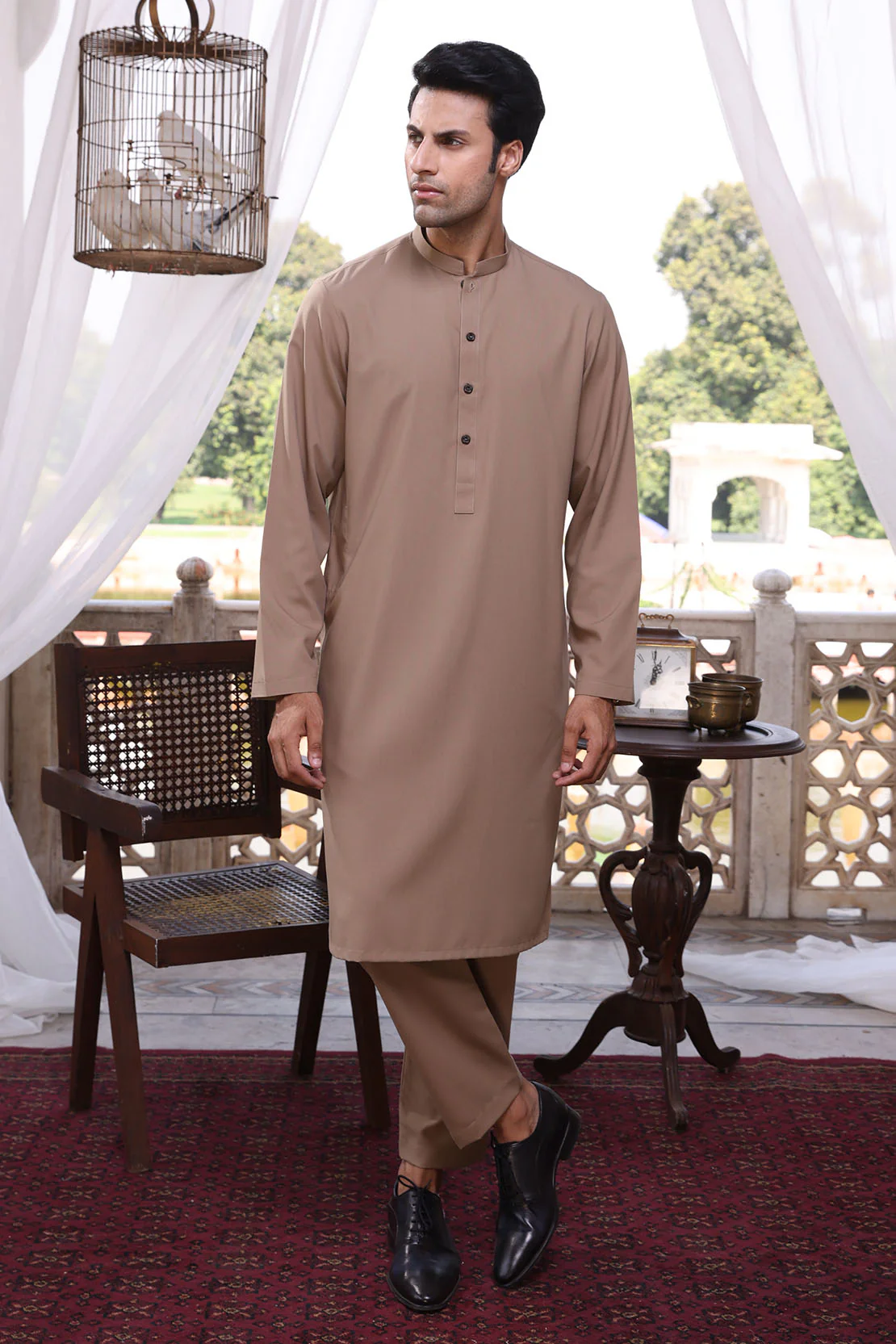 LM-1513 Suit Light Brown - Image 3