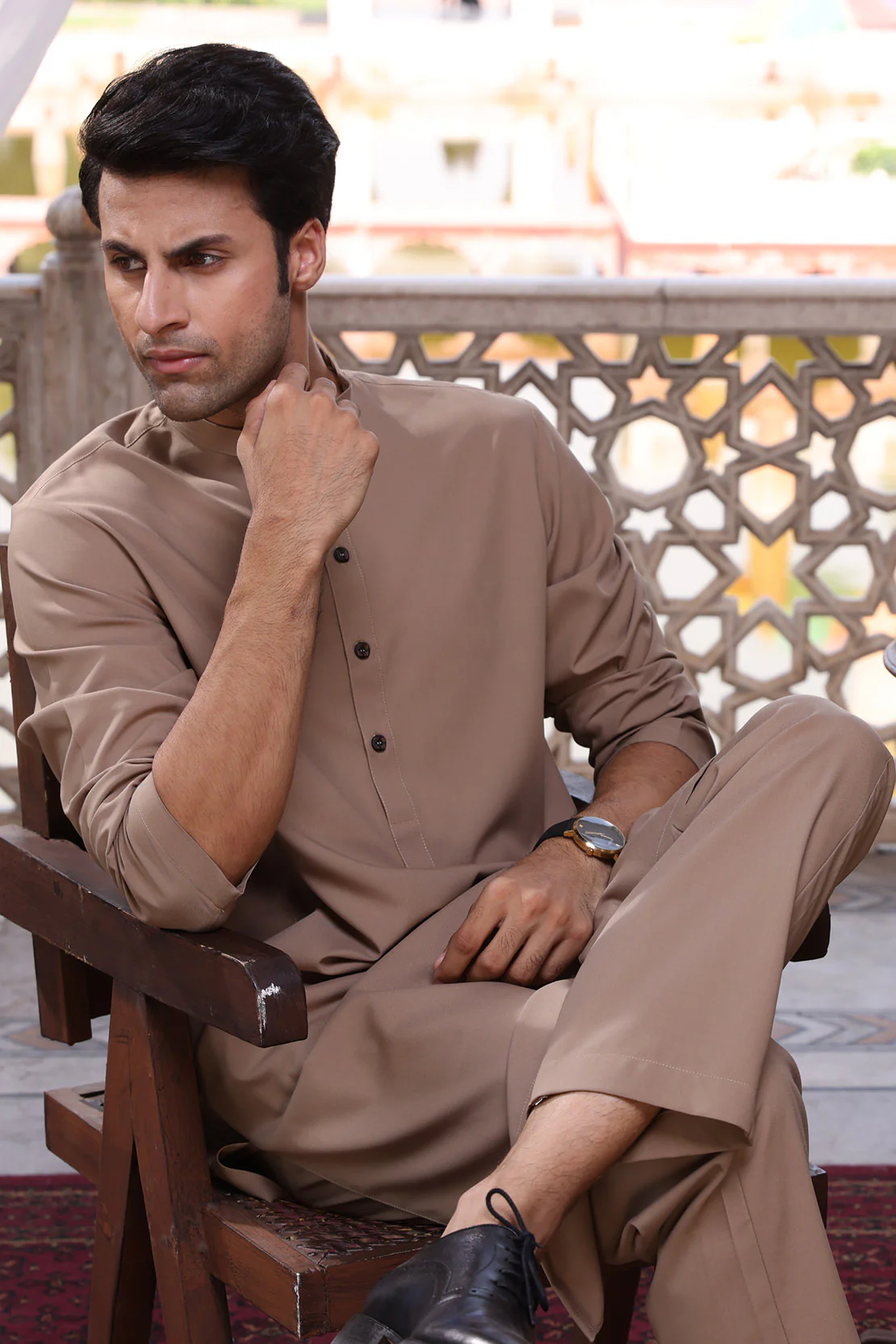 LM-1513 Suit Light Brown - Image 6