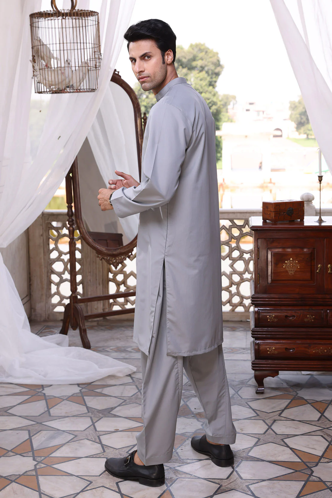 LM-1513 Suit Light Grey - Image 2