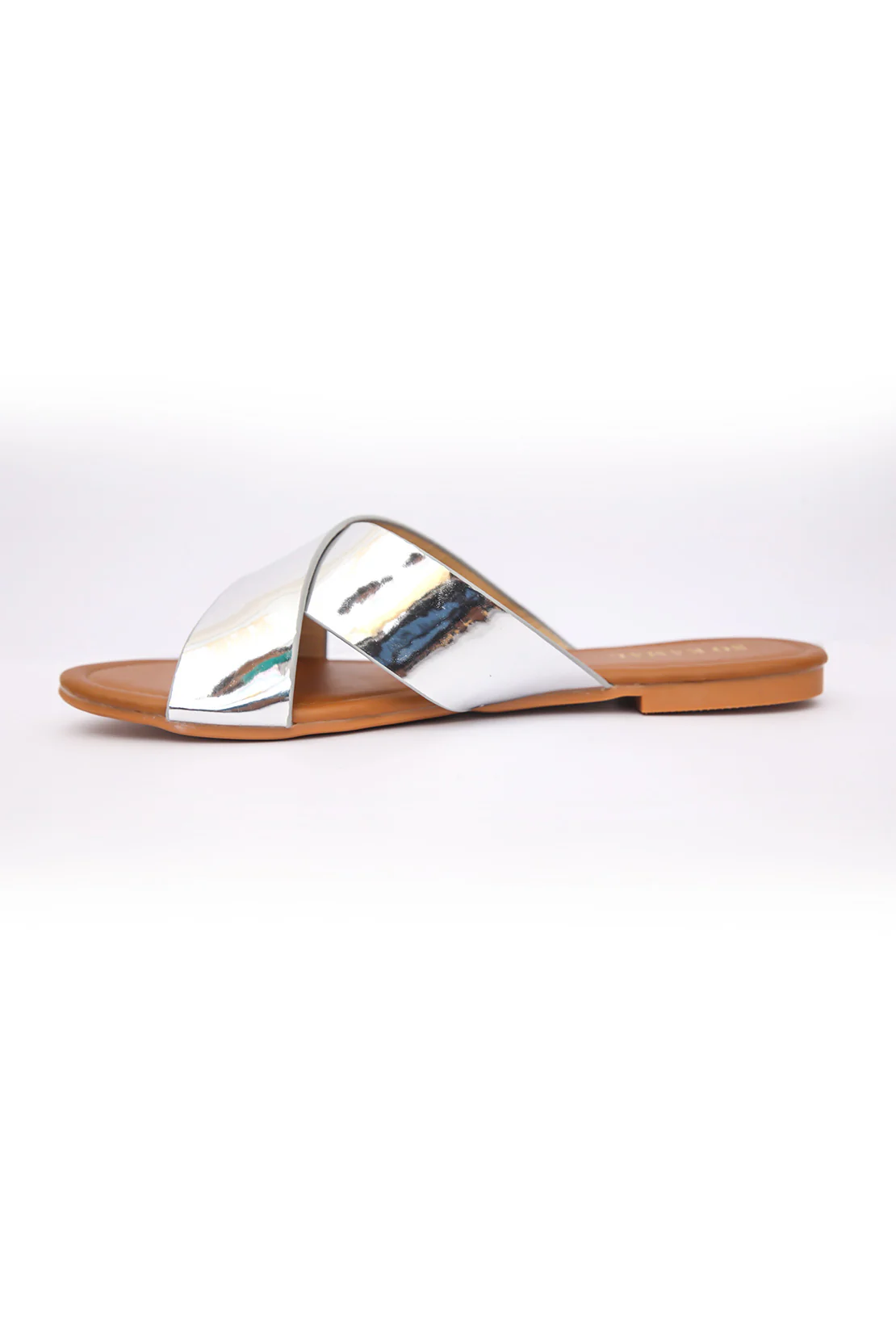 Criss-Cross Dazzling Flats - Silver - Image 5