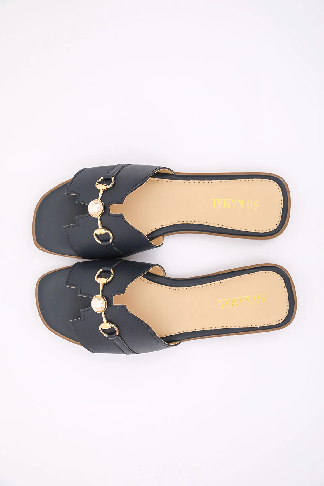 Studded Classic Flats - Navy - Image 5