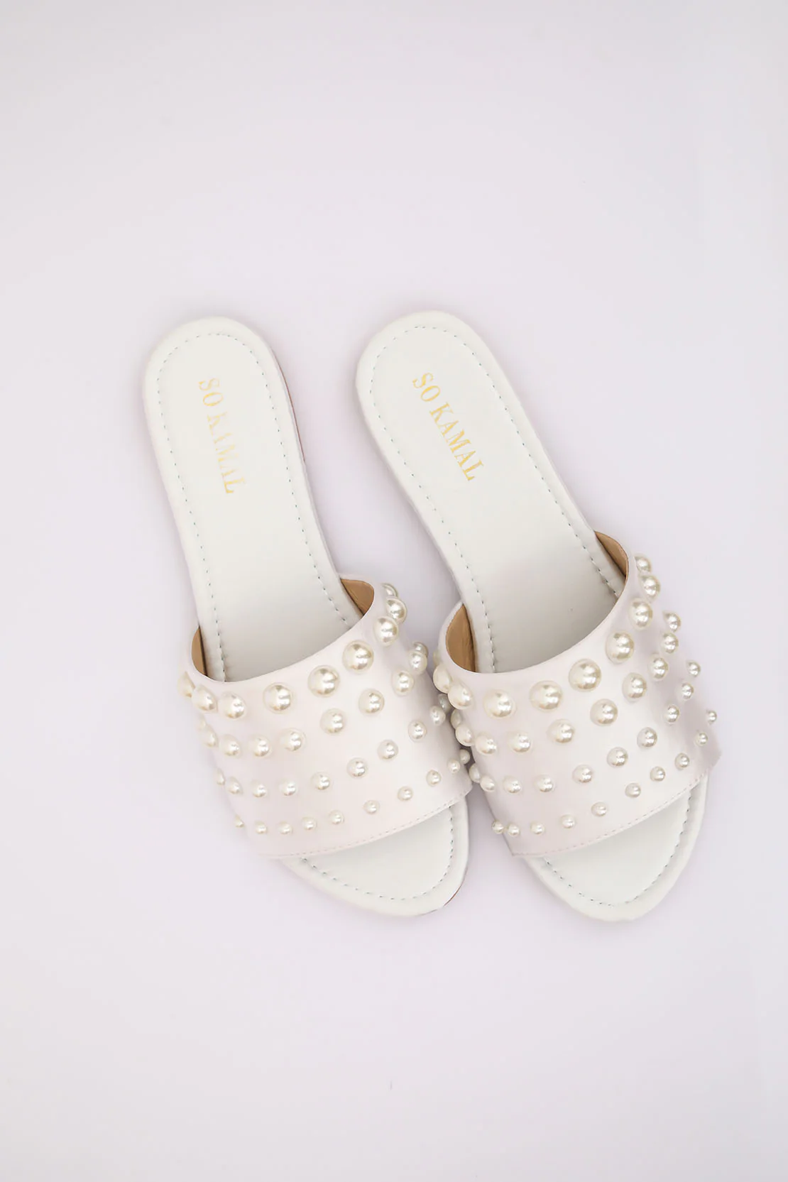 Pearl Loaded Flats - Offwhite - Image 5
