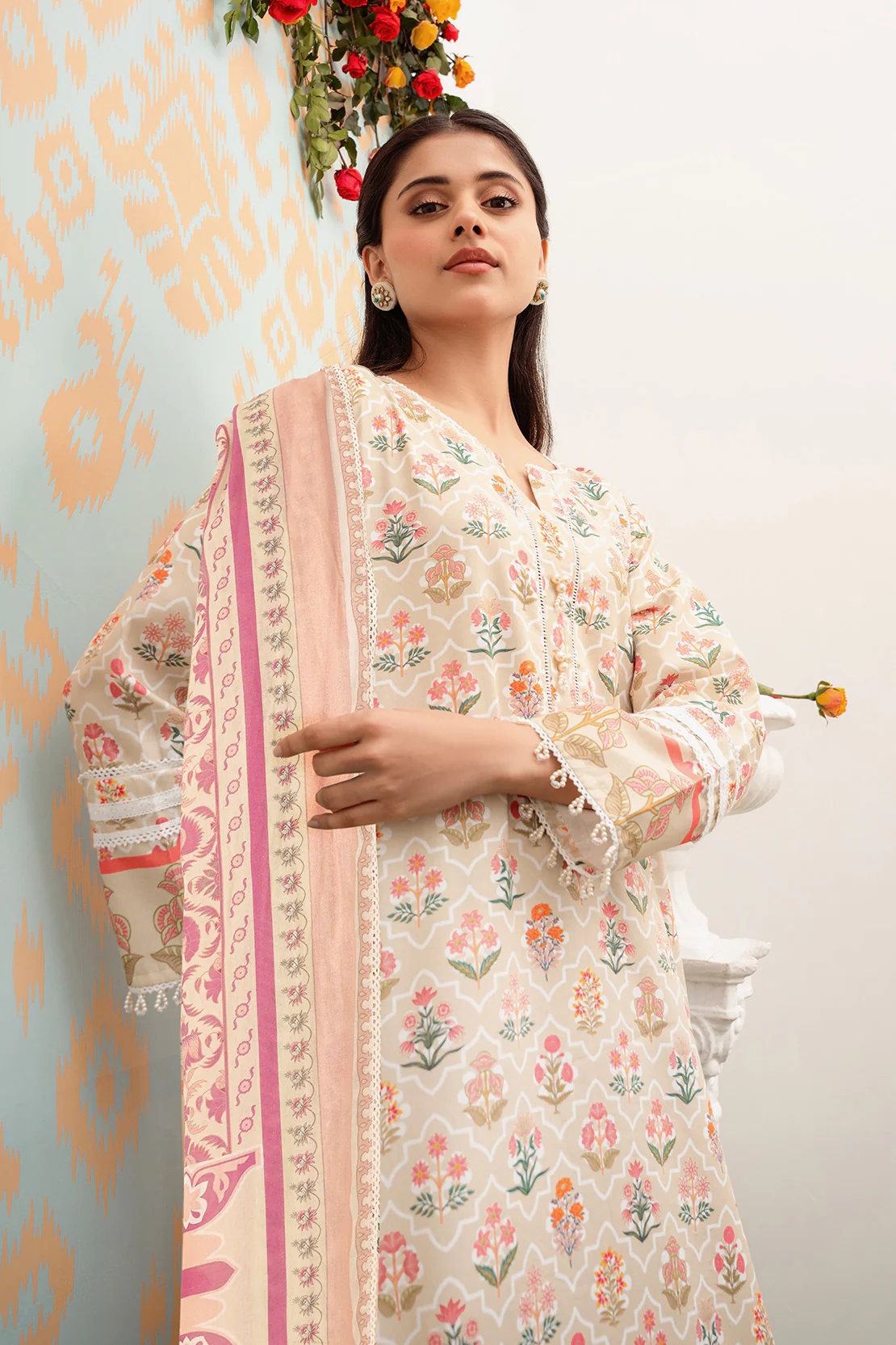 Printed - 3 Pc Lawn Suit - Image 4