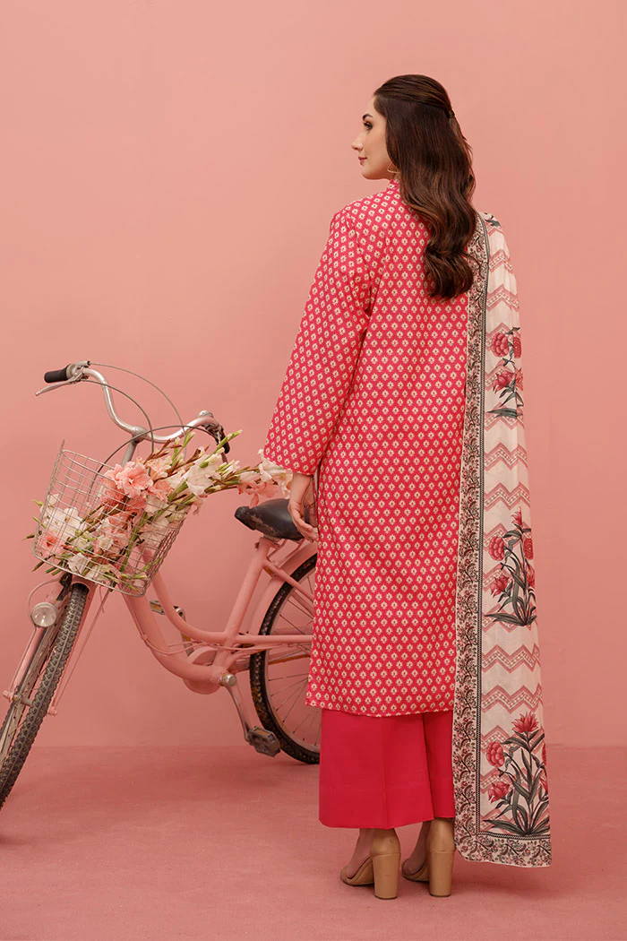 Printed - 3 Pc Lawn Suit (Stitched) - Image 2