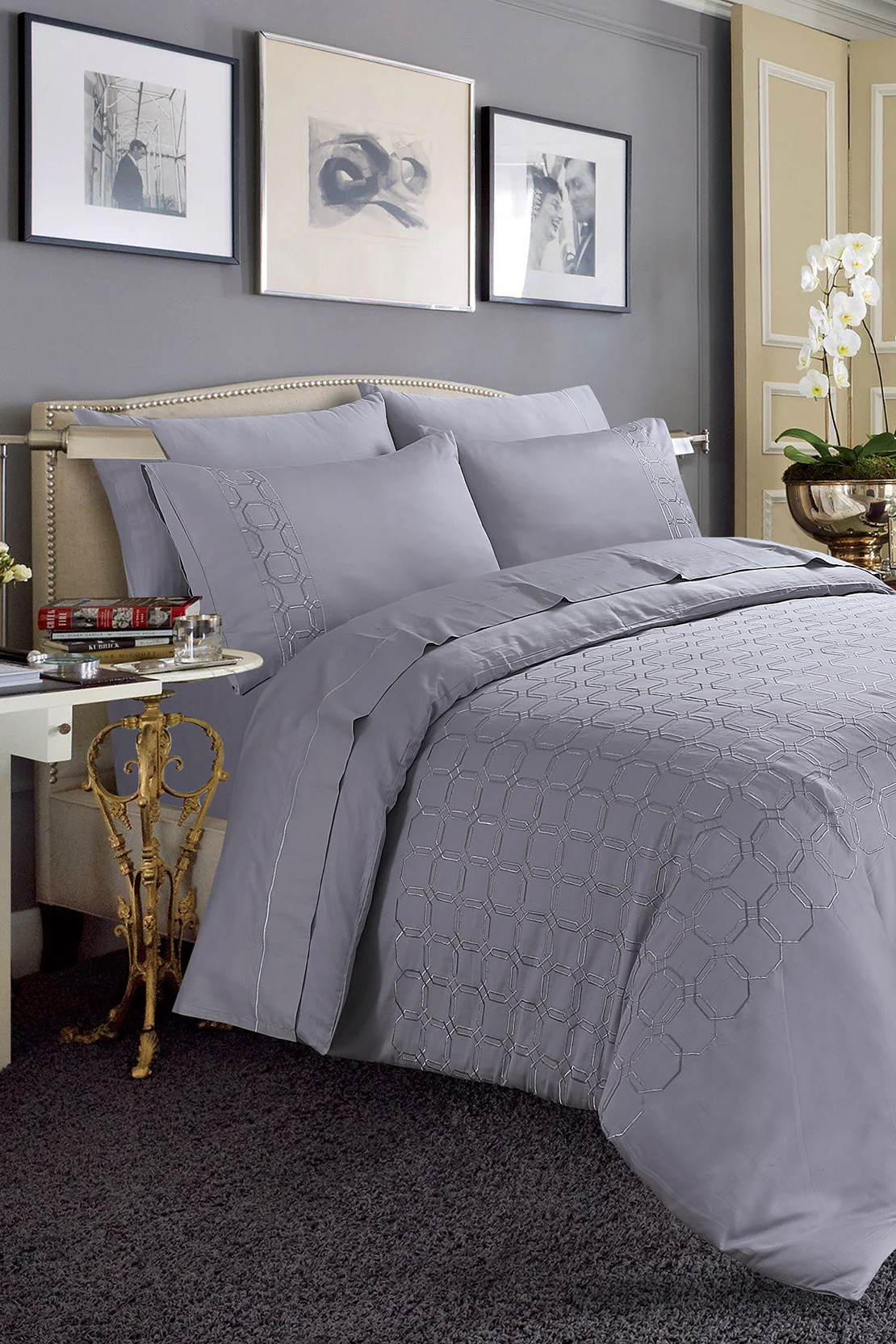 Embroidered Duvet Set