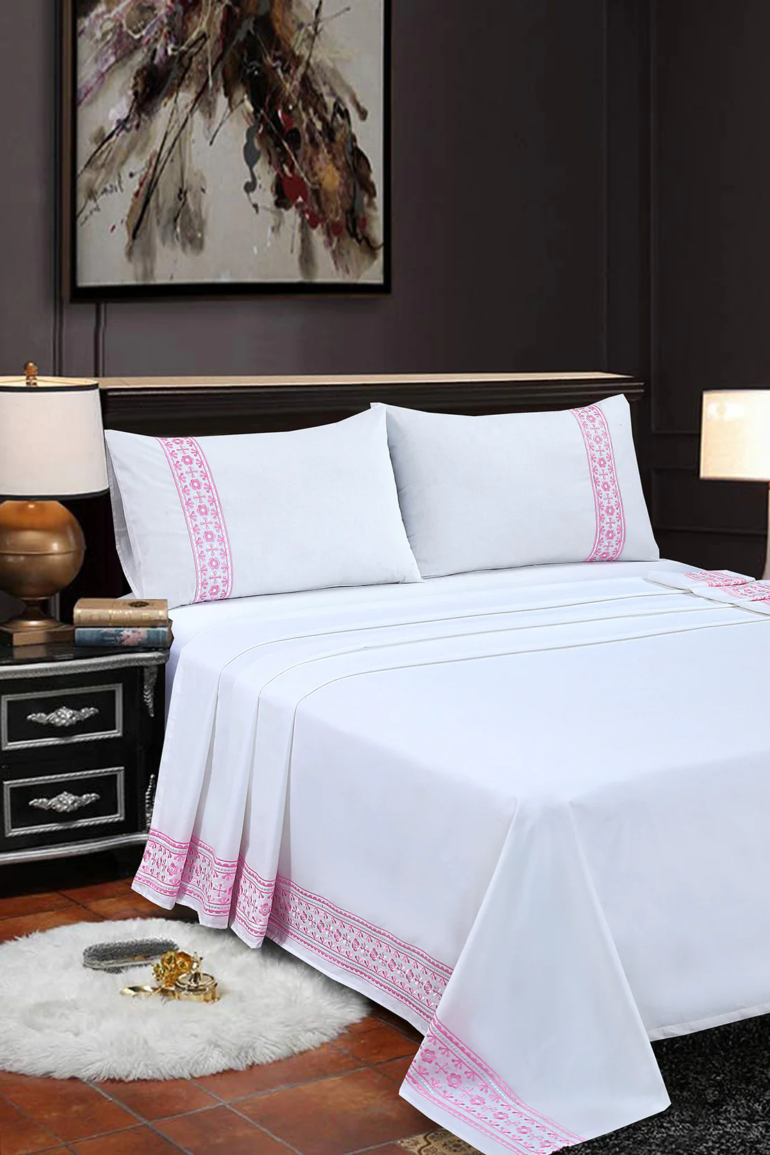 Embroidered Sheet Set