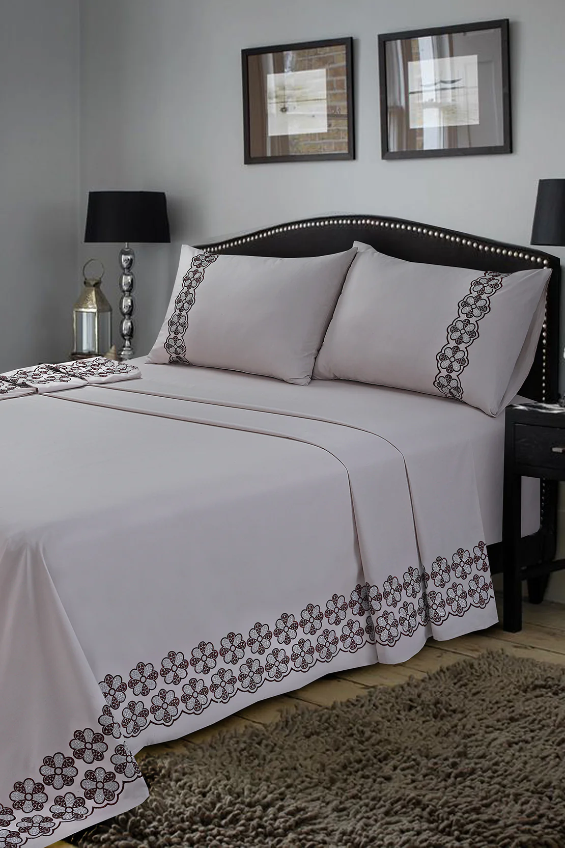 Embroidered Sheet Set