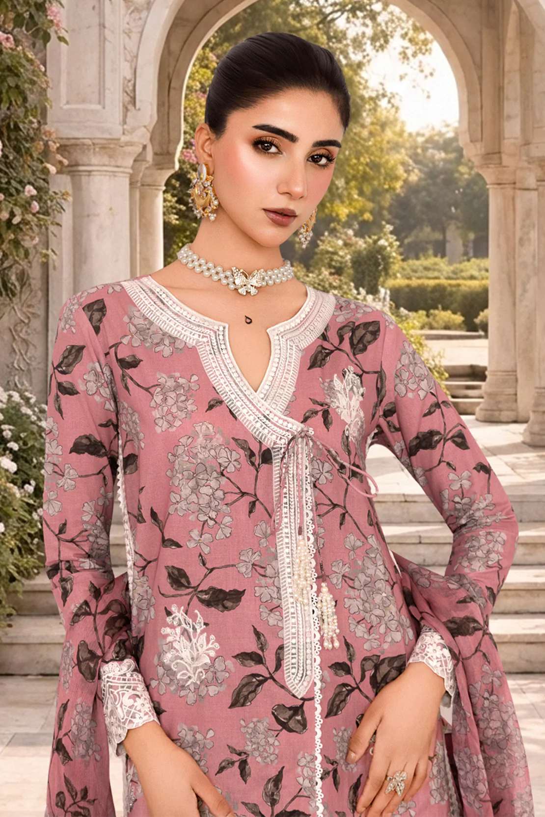 GULBAAN – 3PC LAWN & CHIFFON EID FESTIVE PRET - Image 5